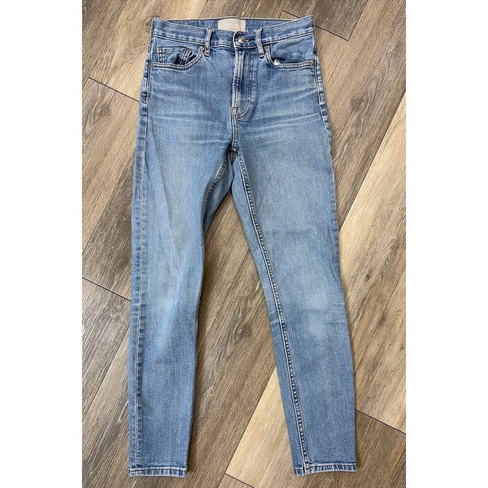Everlane High Rise Skinny Jeans Women’s 25 Regular Light Wash Stretch Denim